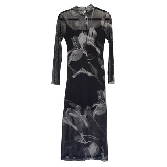 AllSaints Hanna Iris Dress Sz 4 - Picture 6 of 7